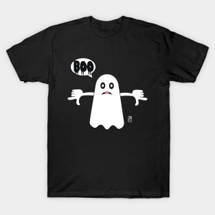 Unhappy​ Ghost​ Saying​ BOO! Ghost of Disapproval T-Shirt